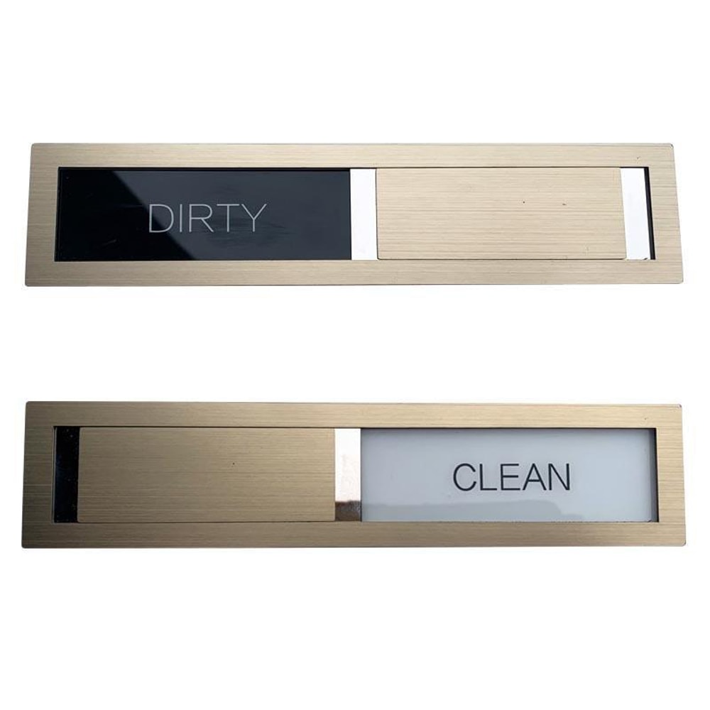 Stainless Steel Dishwasher Magnet Clean Dirty Sign With Slide Indicator 1