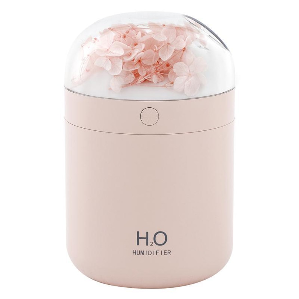 Flower USB Humidifier With LED Light Quiet Desktop Humidifier For Bedroom Office Air Moisturizer 3