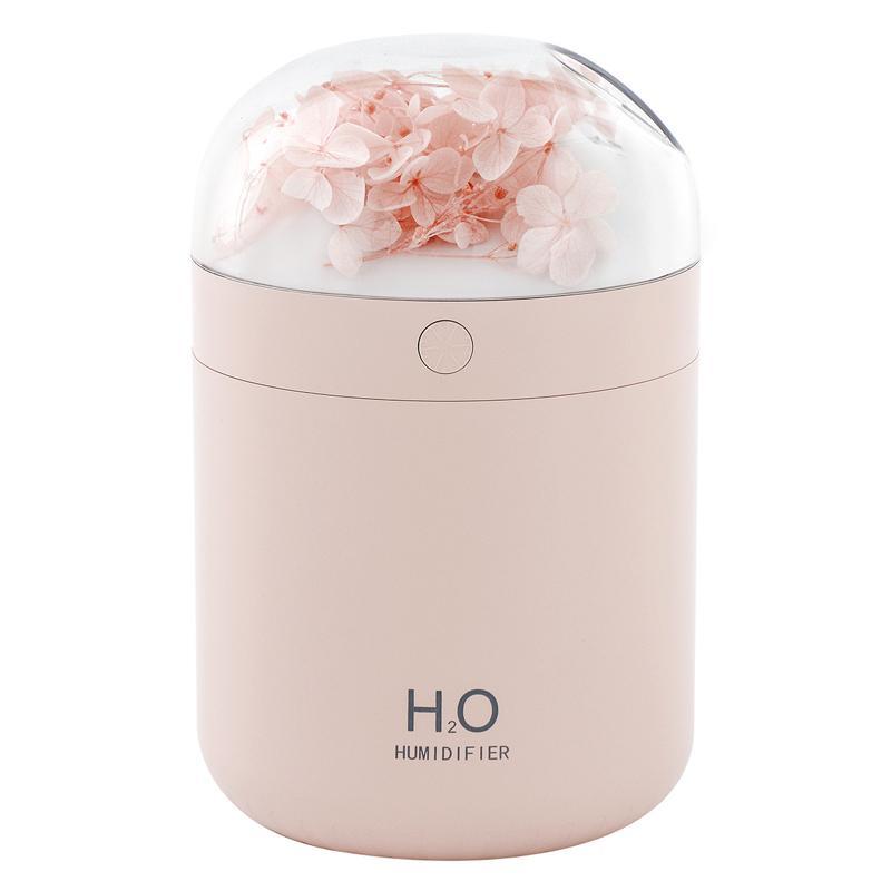 Flower USB Humidifier With LED Light Quiet Desktop Humidifier For Bedroom Office Air Moisturizer 3