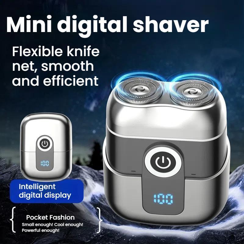 Mini Dual Head Electric Shaver For Men USB C Rechargeable Waterproof Portable Beard Trimmer 2