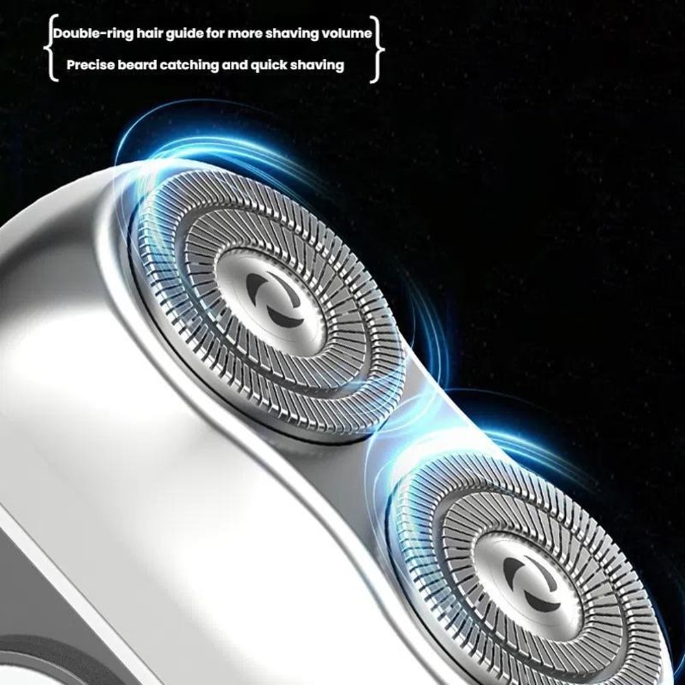 Mini Dual Head Electric Shaver For Men USB C Rechargeable Waterproof Portable Beard Trimmer 7