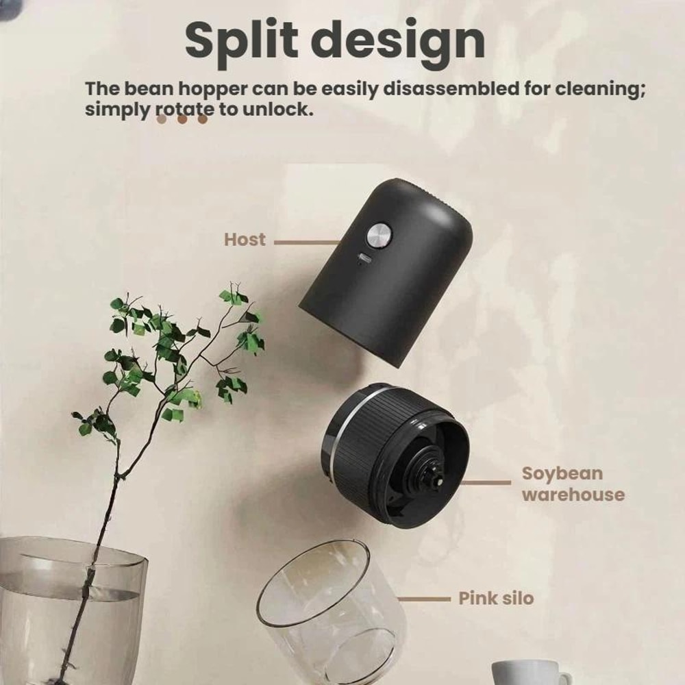 Portable Electric Burr Coffee Grinder USB Rechargeable With Adjustable Coarseness 3
