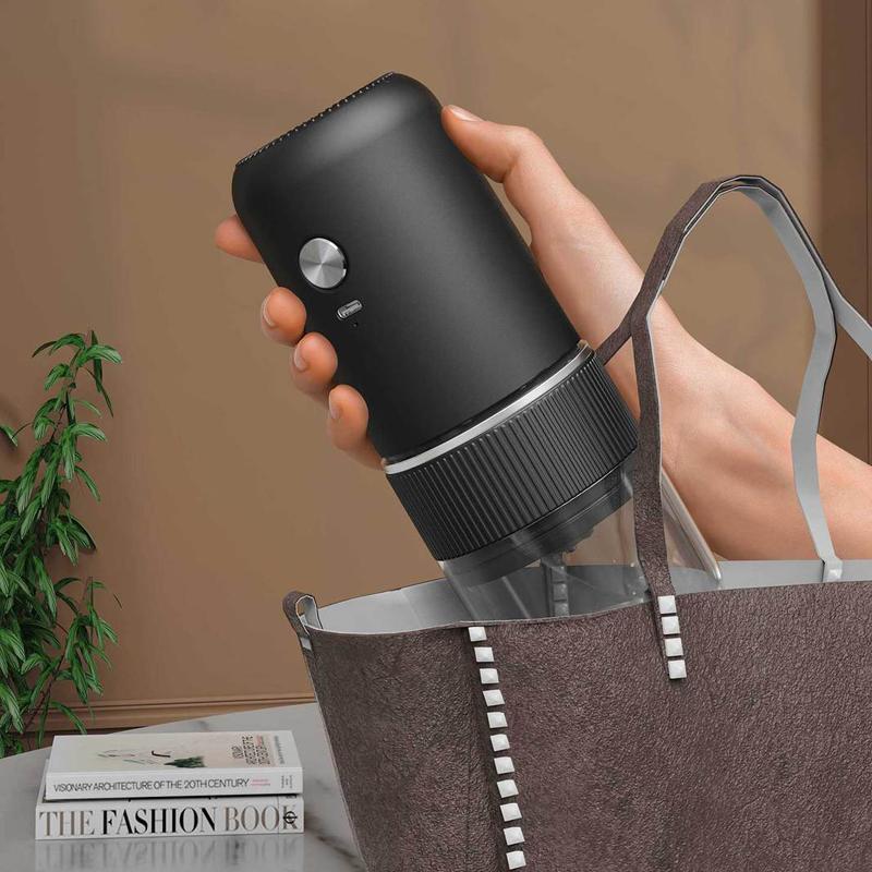 Portable Electric Burr Coffee Grinder USB Rechargeable With Adjustable Coarseness 7