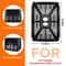 Dual Air Fryer Replacement Crisper Tray Drip Pan Set Nonstick Basket Insert For Holstein 84QT 3