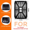 Dual Air Fryer Replacement Crisper Tray Drip Pan Set Nonstick Basket Insert For Holstein 84QT 3