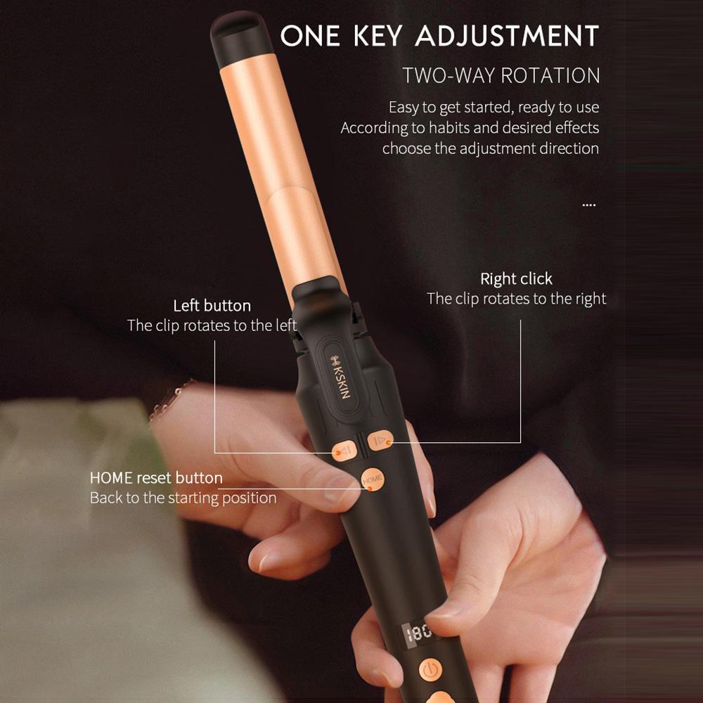 Automatic Hair Curler With Rapid Heating 5 Temperature Settings For Effortless Salon Waves 3