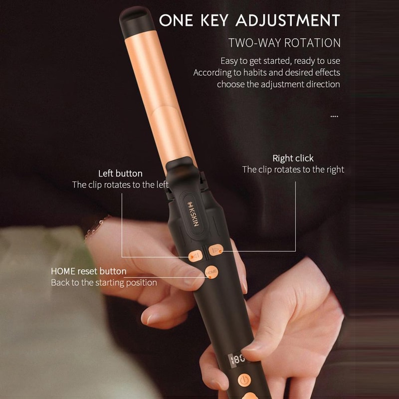 Automatic Hair Curler With Rapid Heating 5 Temperature Settings For Effortless Salon Waves 3