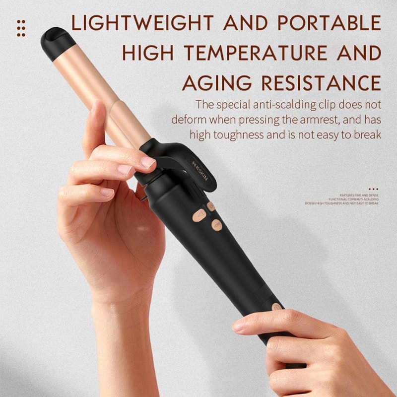 Automatic Hair Curler With Rapid Heating 5 Temperature Settings For Effortless Salon Waves 6