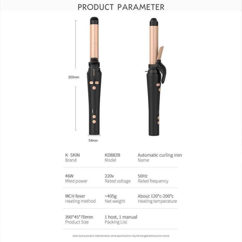 Automatic Hair Curler With Rapid Heating 5 Temperature Settings For Effortless Salon Waves 7