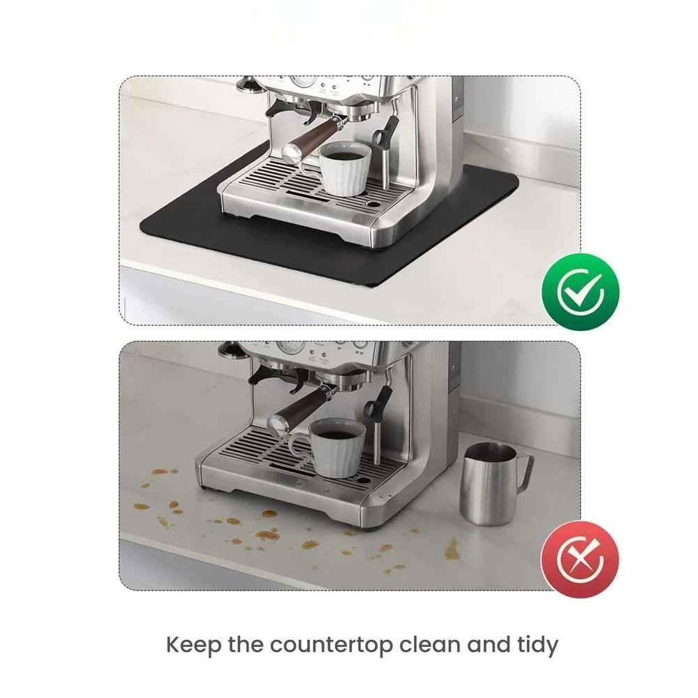 Barista Glide Coffee Machine Sliding Pad Mat Absorbent Easy Clean For Espresso Machines 4