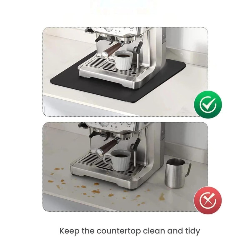 Barista Glide Coffee Machine Sliding Pad Mat Absorbent Easy Clean For Espresso Machines 4