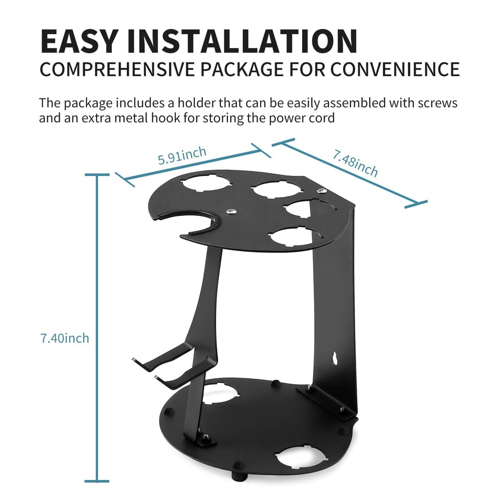 Airwrap Storage Rack Wall Mounted Organizer Carbon Steel Holder 4