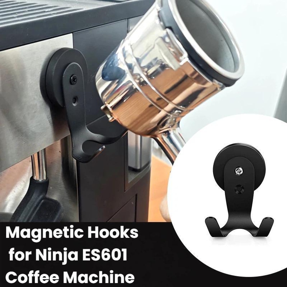 Magnetic Coffee Handle Holder For Ninja ES601 Space Saving Stainless Steel Hook Rack 1