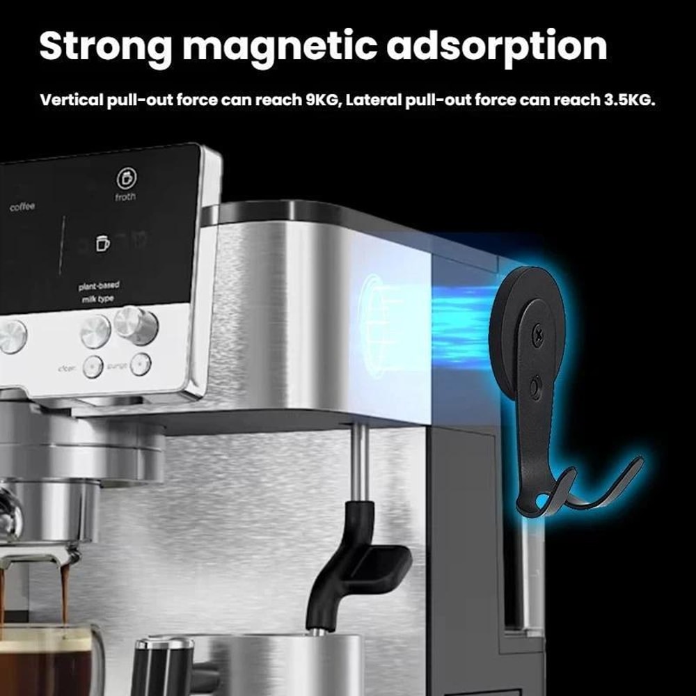 Magnetic Coffee Handle Holder For Ninja ES601 Space Saving Stainless Steel Hook Rack 2