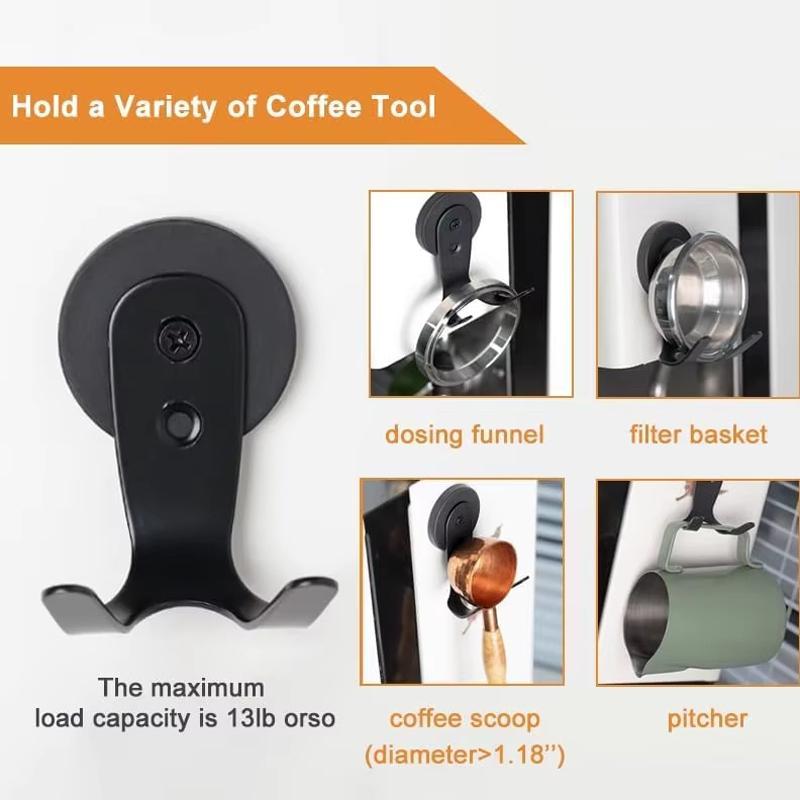 Magnetic Coffee Handle Holder For Ninja ES601 Space Saving Stainless Steel Hook Rack 3