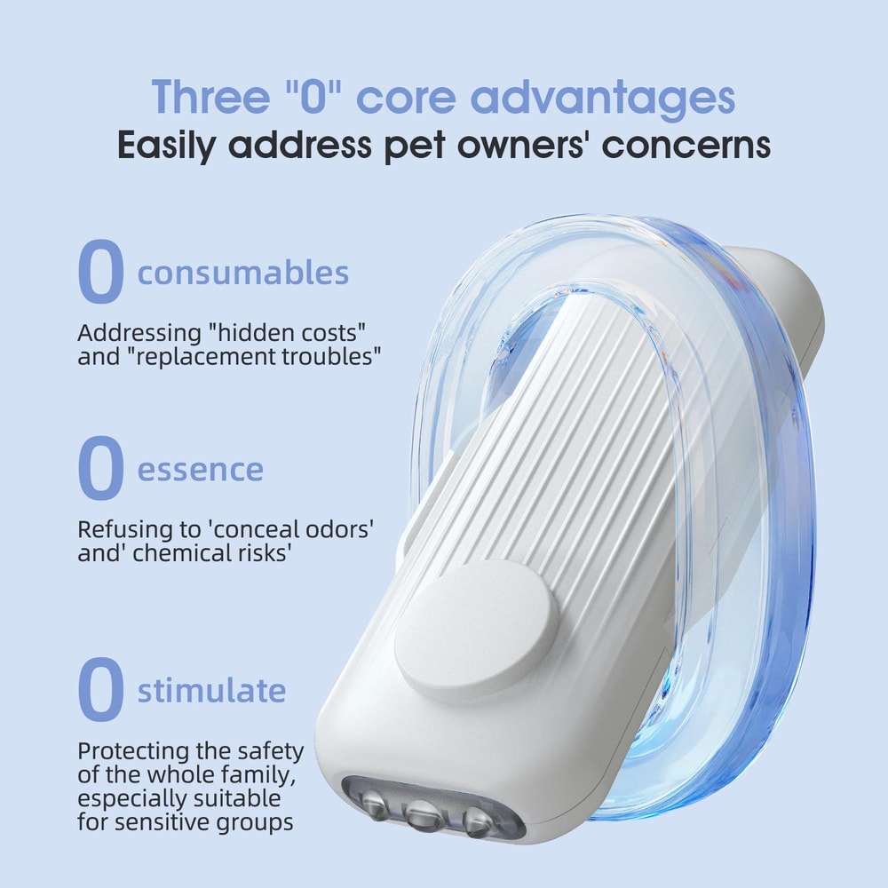 Portable Pet Deodorizer Air Purifier With Plasma Technology Rechargeable Odor Eliminator 6
