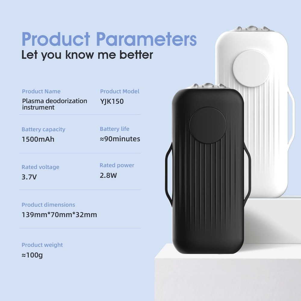 Portable Pet Deodorizer Air Purifier With Plasma Technology Rechargeable Odor Eliminator 3