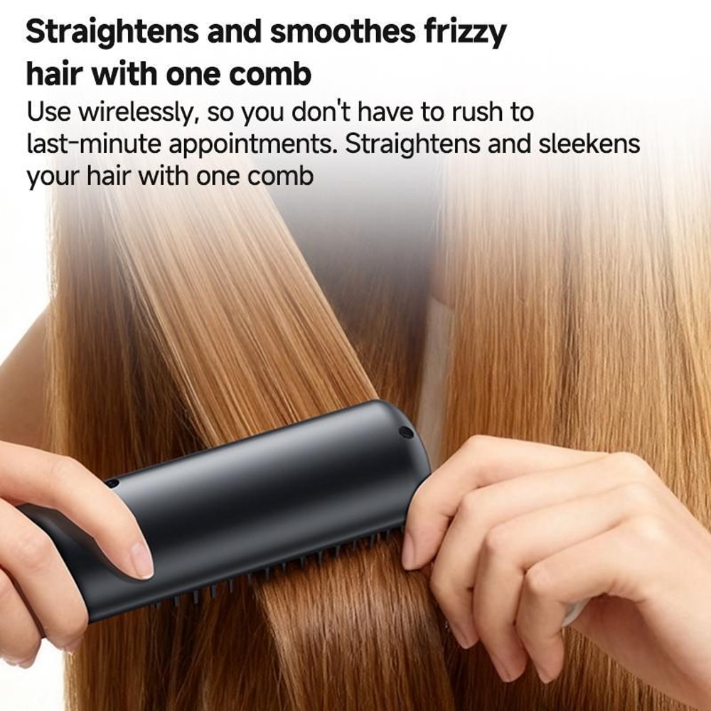 Cordless Hair Straightener Curler With Smart Heat Control Portable Travel Styling Tool 6