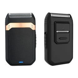 rechargeable electric shaver for men wet dry razor with pop up trimmer & type c charging