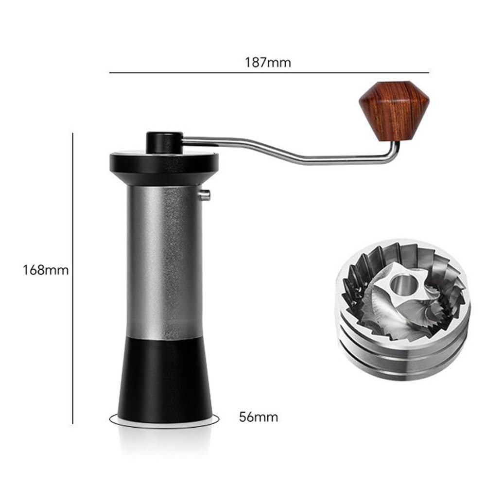 Precision Manual Coffee Grinder With Stainless Steel Burr Adjustable Settings 5