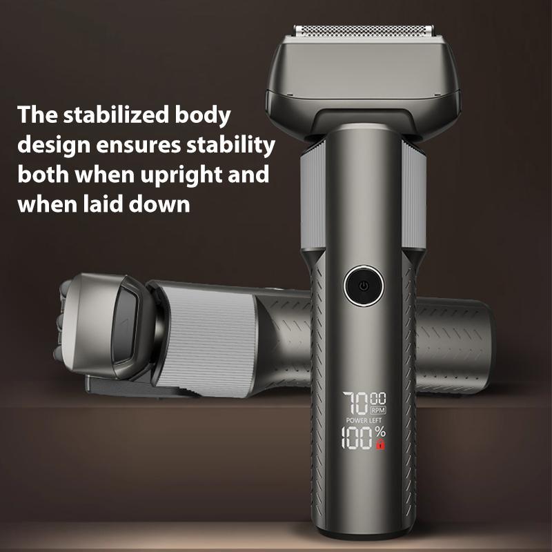 5 Blade Electric Shaver with LED Display Waterproof Rechargeable Grooming Razor