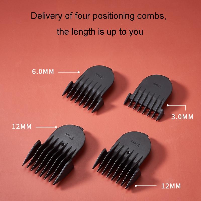 Cordless Rechargeable Hair Clippers Professional Quiet USB Beard Trimmer For Home Grooming 4