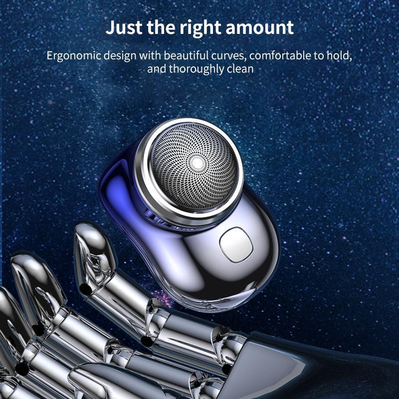 Portable 6 Blade Electric Shaver With LED Display USB C Fast Charge For Travel Grooming 12