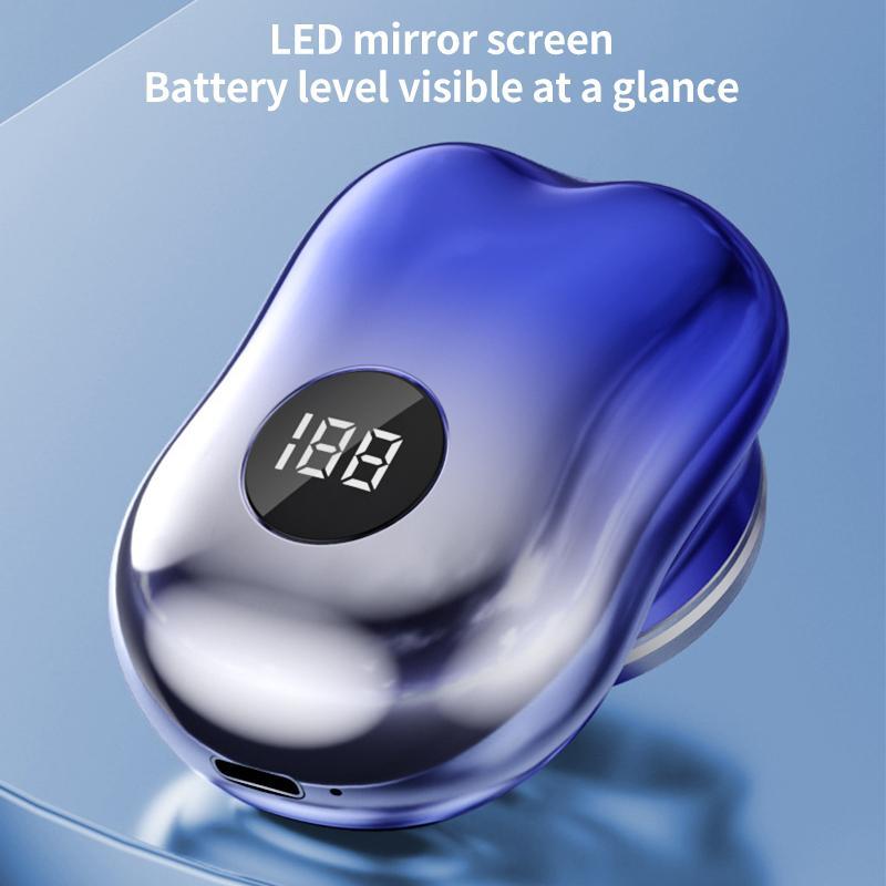 Portable 6 Blade Electric Shaver With LED Display USB C Fast Charge For Travel Grooming 5