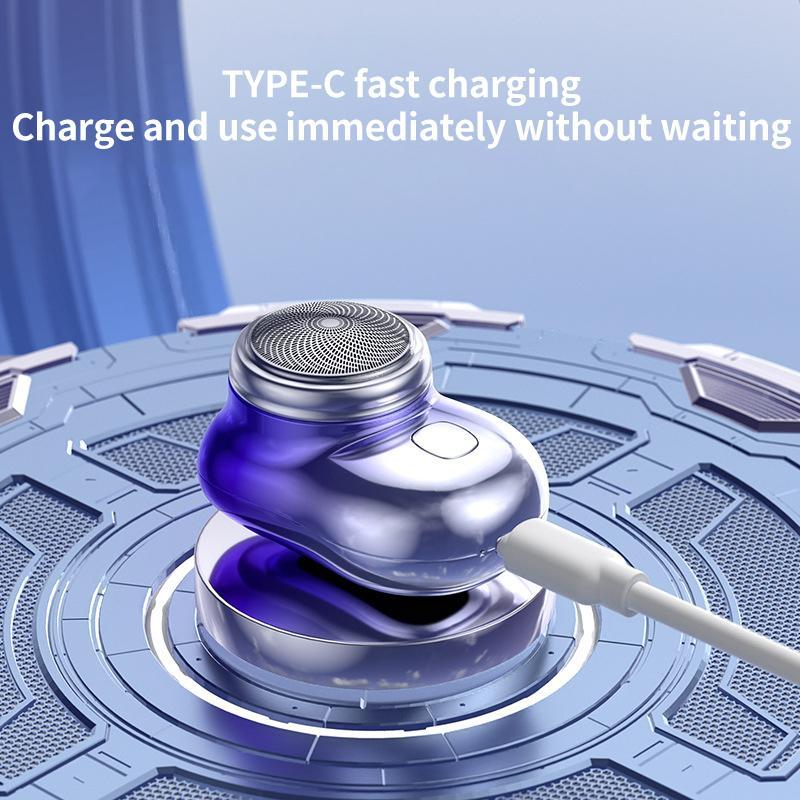 Portable 6 Blade Electric Shaver With LED Display USB C Fast Charge For Travel Grooming 7