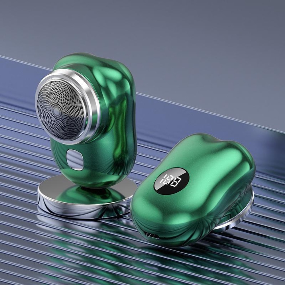 Portable 6 Blade Electric Shaver With LED Display USB C Fast Charge For Travel Grooming 3