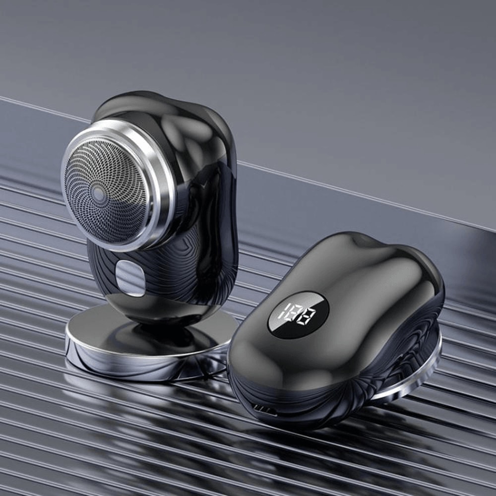 Portable 6 Blade Electric Shaver With LED Display USB C Fast Charge For Travel Grooming 9