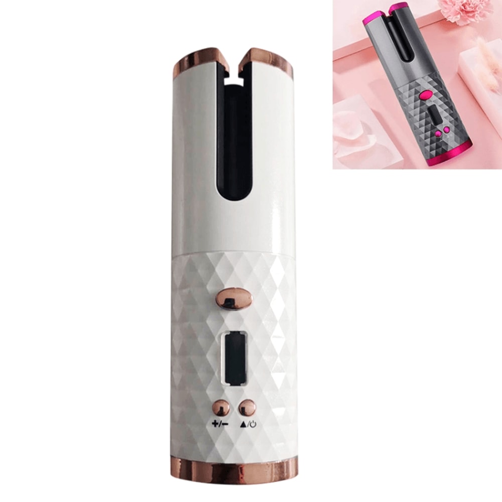 Wireless Automatic Hair Curler USB Rechargeable Portable Curling Iron With LCD Display 6