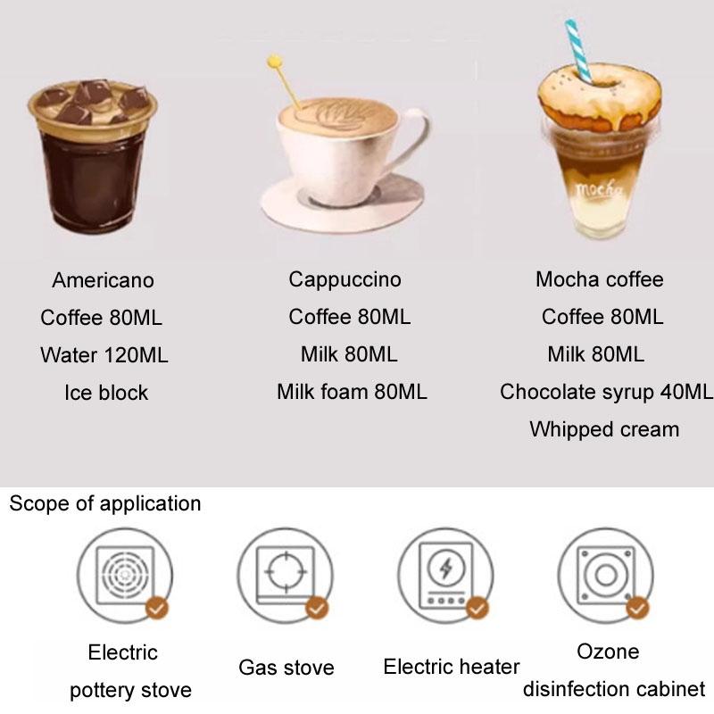 Portable Espresso Maker 100ml Moka Pot Outdoor Coffee Brewer With Dual Valve System 8