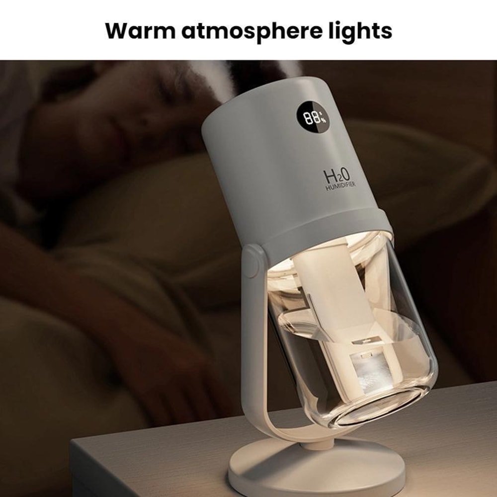 UV C Antibacterial Dual Spray Humidifier With Quiet Mist Portable Stand 8