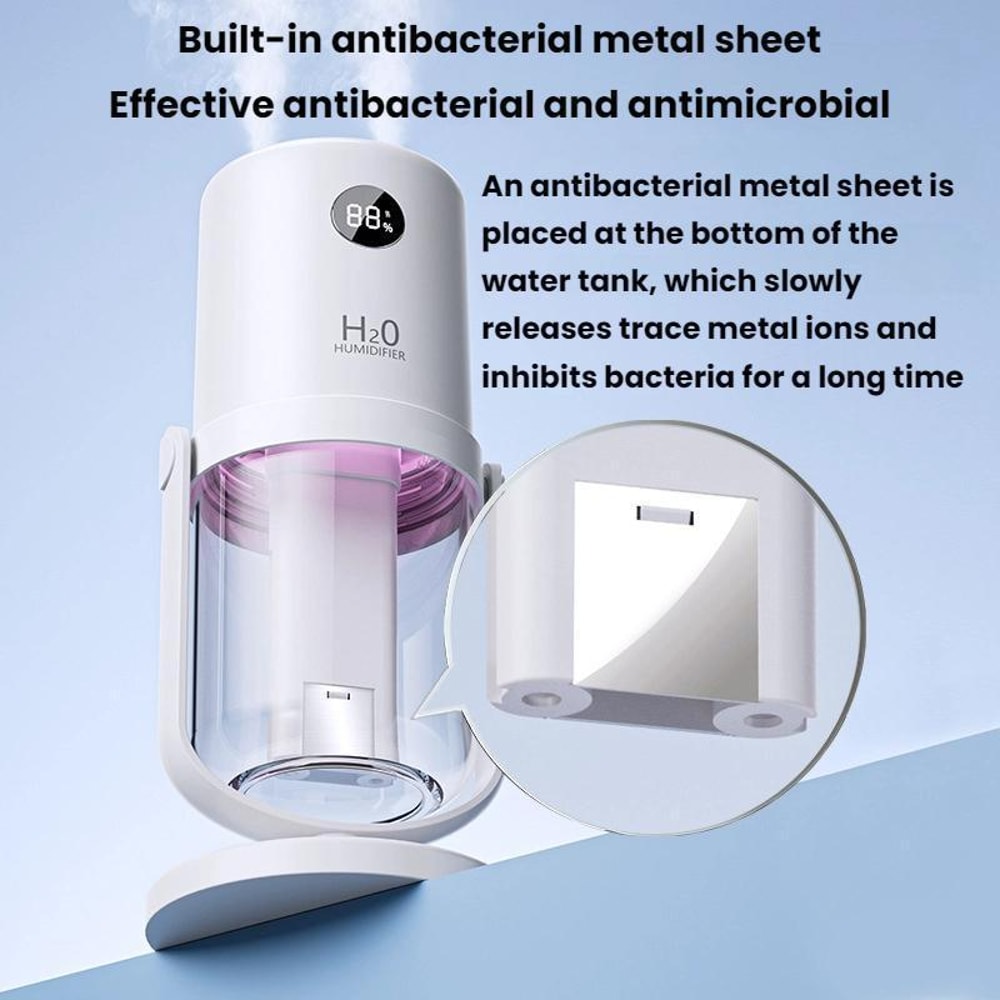 UV C Antibacterial Dual Spray Humidifier With Quiet Mist Portable Stand 1