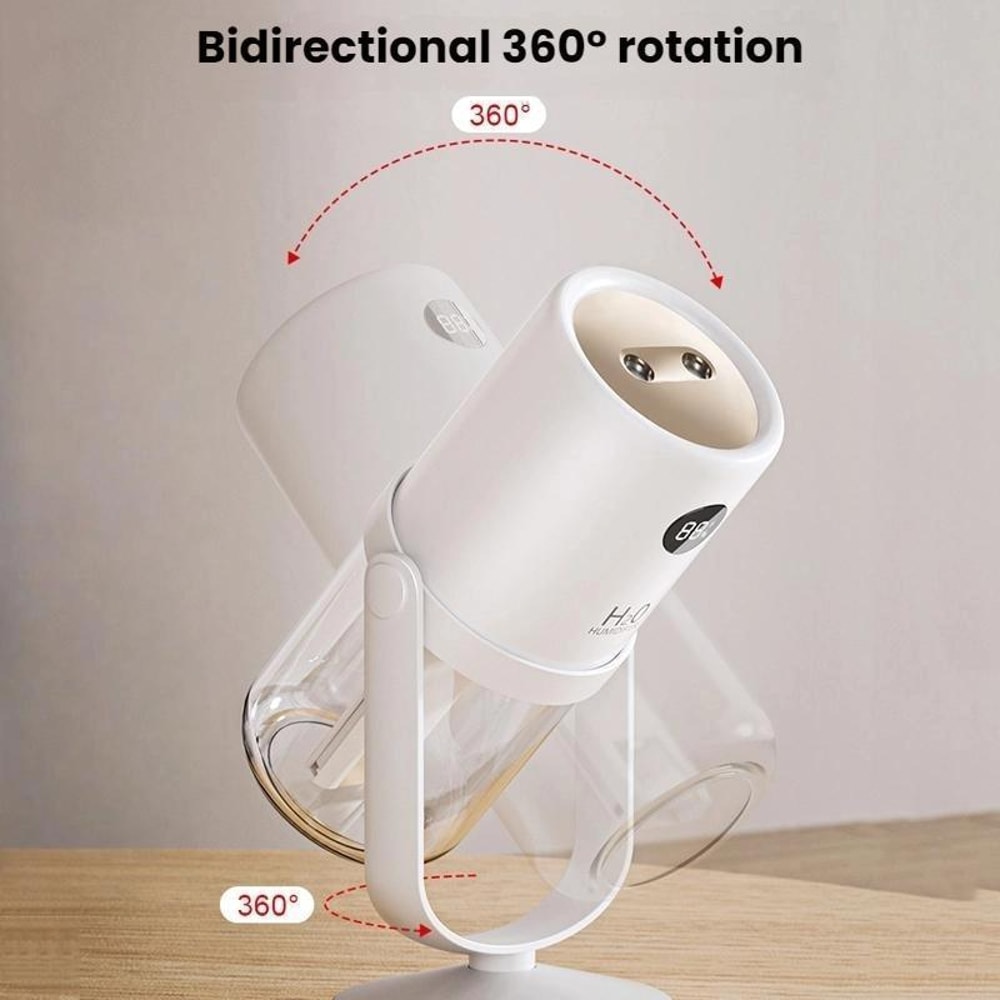 UV C Antibacterial Dual Spray Humidifier With Quiet Mist Portable Stand 6