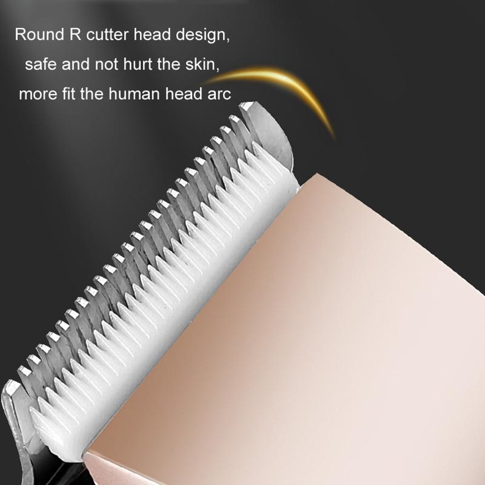 Rechargeable Hair Clipper With Digital Display Quiet Ceramic Blade Grooming Trimmer 2