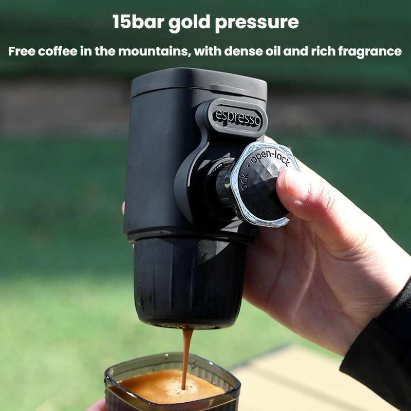 Portable Hand Press Espresso Maker Manual Travel Coffee Machine With 15 Bar Pressure 4