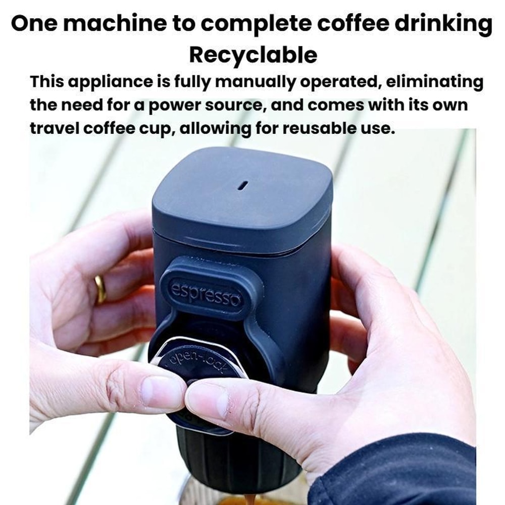 Portable Hand Press Espresso Maker Manual Travel Coffee Machine With 15 Bar Pressure 5