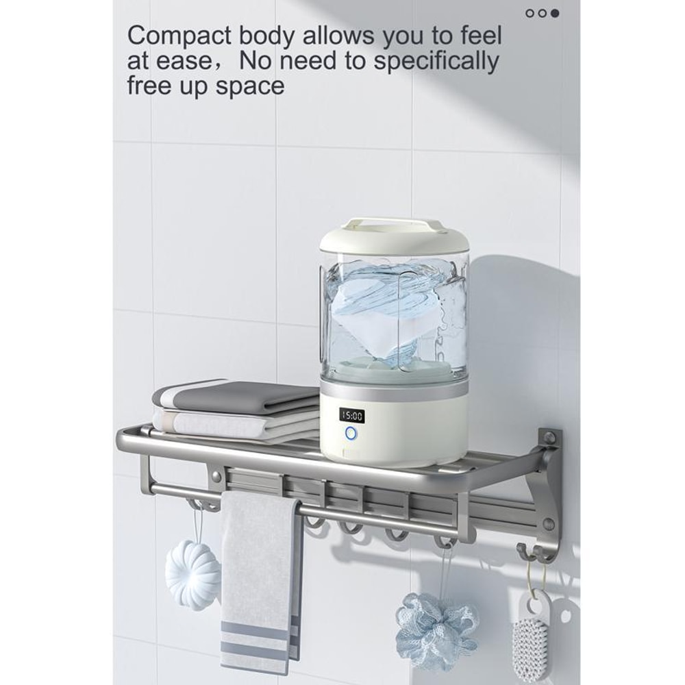 Portable Wireless Underwear Washing Machine Compact Travel Mini Washer 6