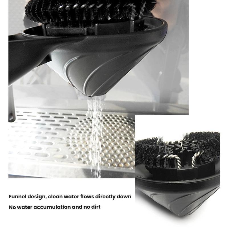 Espresso Group Head Cleaning Brush With Funnel Design Nylon Bristles For Portafilter Care 2