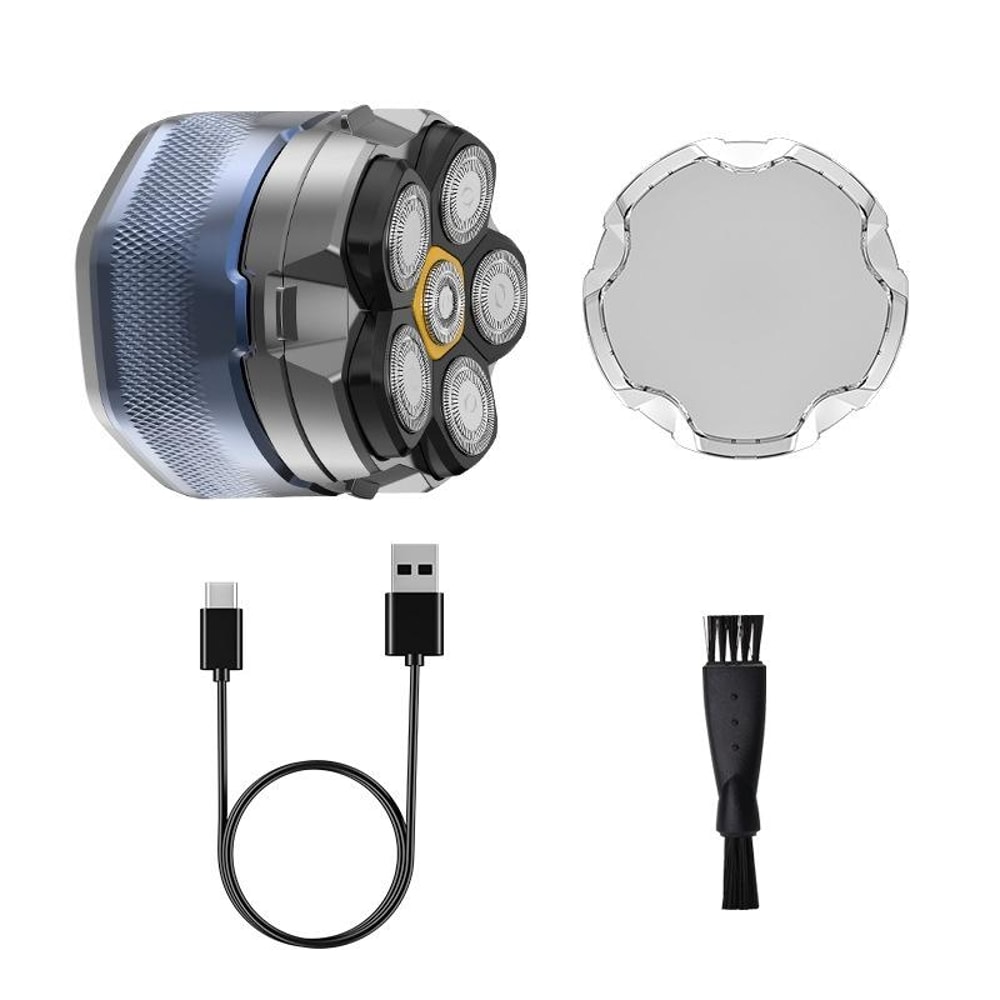 6 Blade Electric Shaver With Magnetic Head USB Rechargeable Waterproof Razor For Men 6