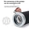Seven Stars Manual Coffee Grinder Portable Stainless Steel Burr Hand Crank Mill 6