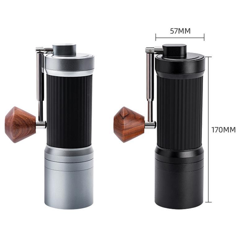 Seven Stars Manual Coffee Grinder Portable Stainless Steel Burr Hand Crank Mill 7