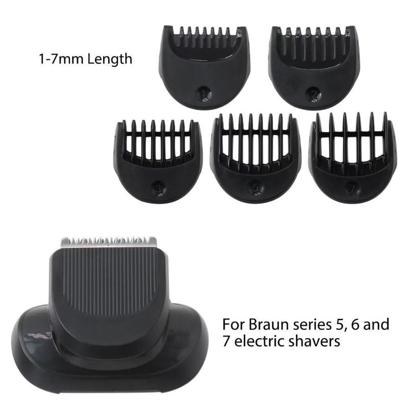 Braun Shaver Trimmer Attachment Kit With Beard Trimming Combs For Series 5 6 7 Replacement 5