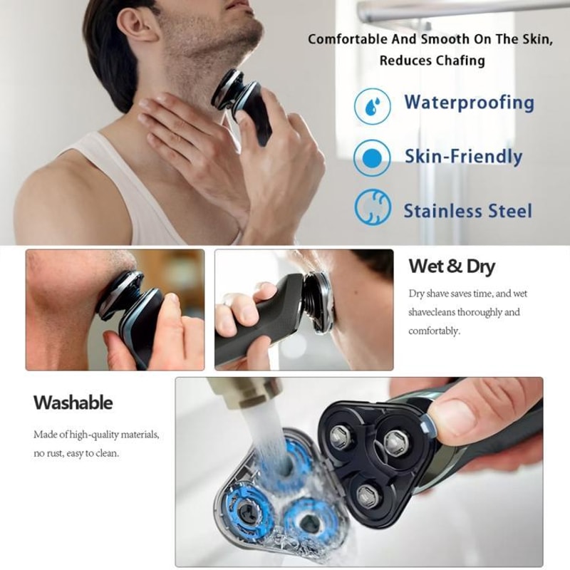 Replacement Shaving Head Precision Blades For Smooth Sensitive Skin Grooming 5