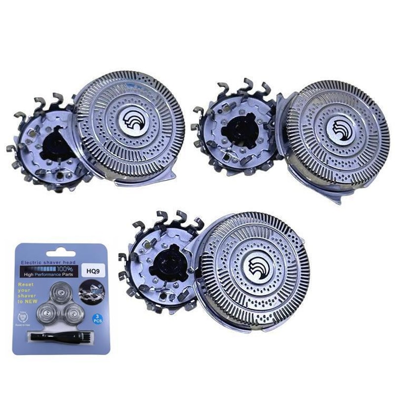 HQ9 Replacement Blades For Philips Shaver Rotary Razor Heads Compatible AT PT HQ Series 0