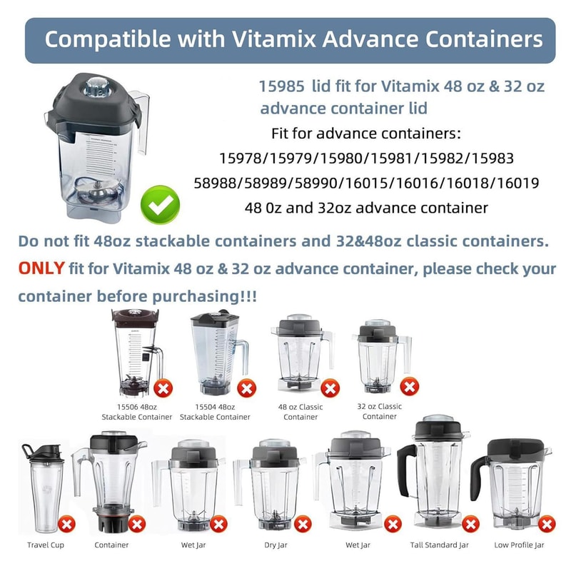 Premium Leak Proof Vitamix Advance Replacement Lid 3