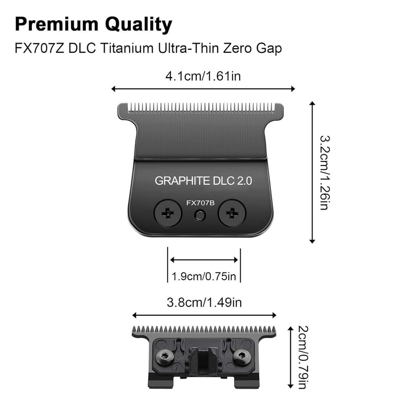 Professional Replacement Trimmer Blade For BaBylissPRO Ultra Thin Zero Gap Titanium 4