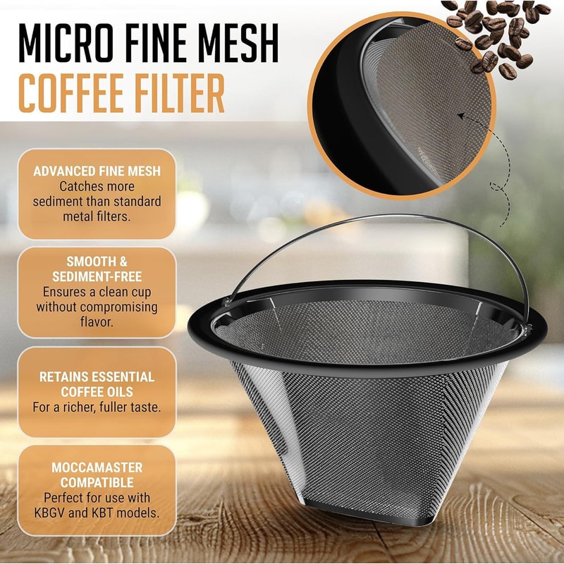 Premium Reusable Stainless Steel Moccamaster Coffee Filter Eco Flavor Boost 2